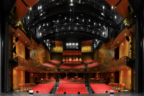 large theatre in Bicknell Family Center for the Arts