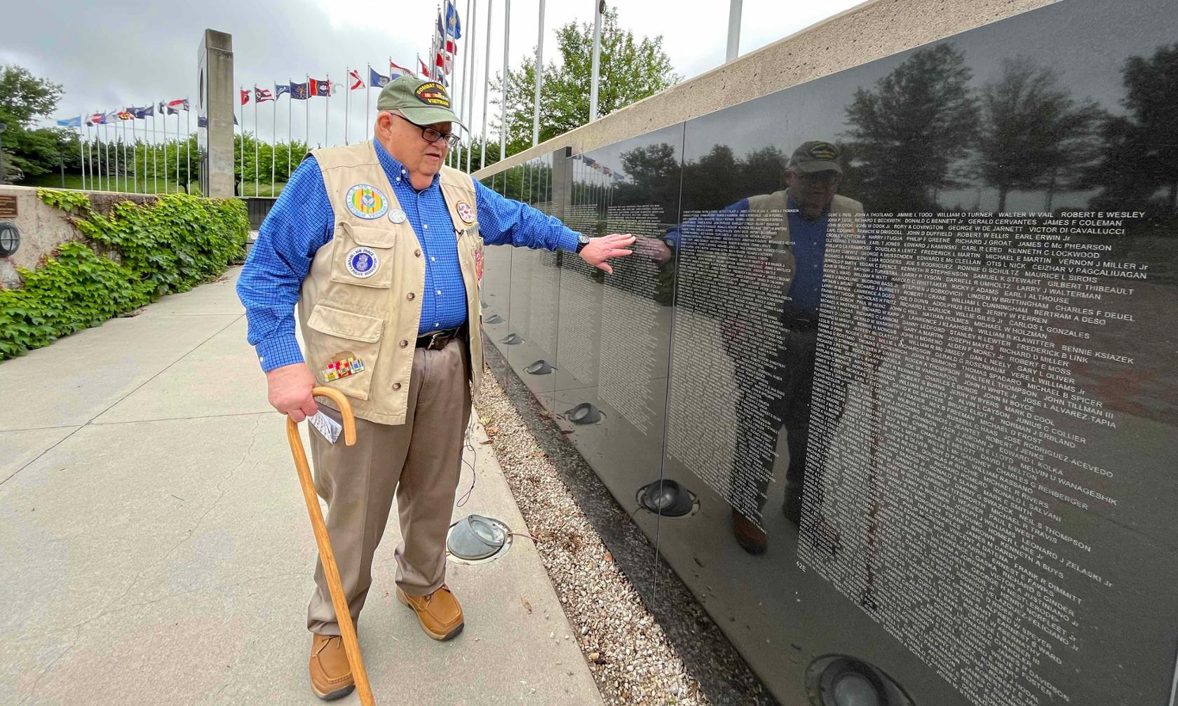 Veterans Memorial and Vietnam Veteran Rick Fulton