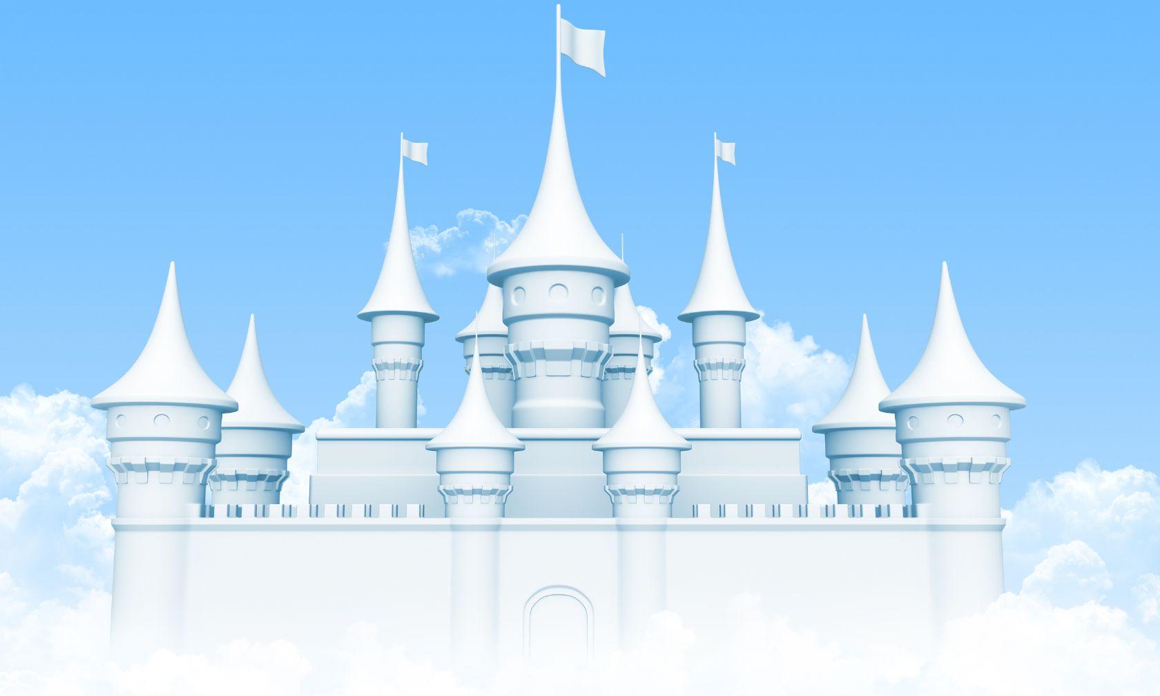 castle in clouds