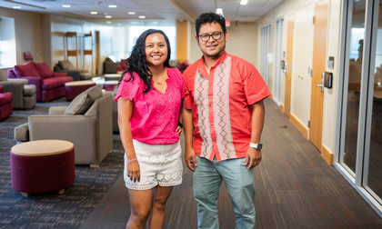 Frida and Isaac, 2 Hispanic students