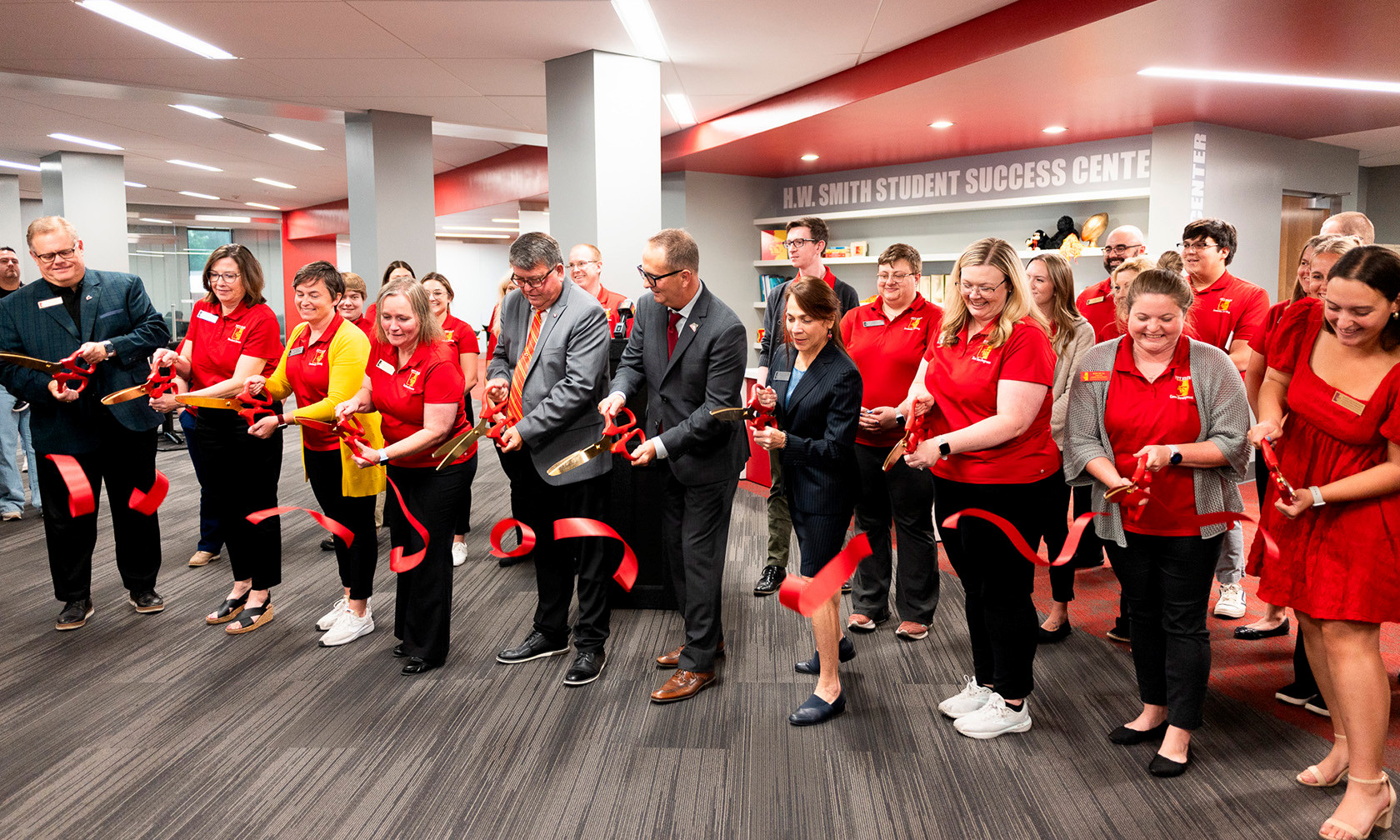 Student Success Center ribbon cutting