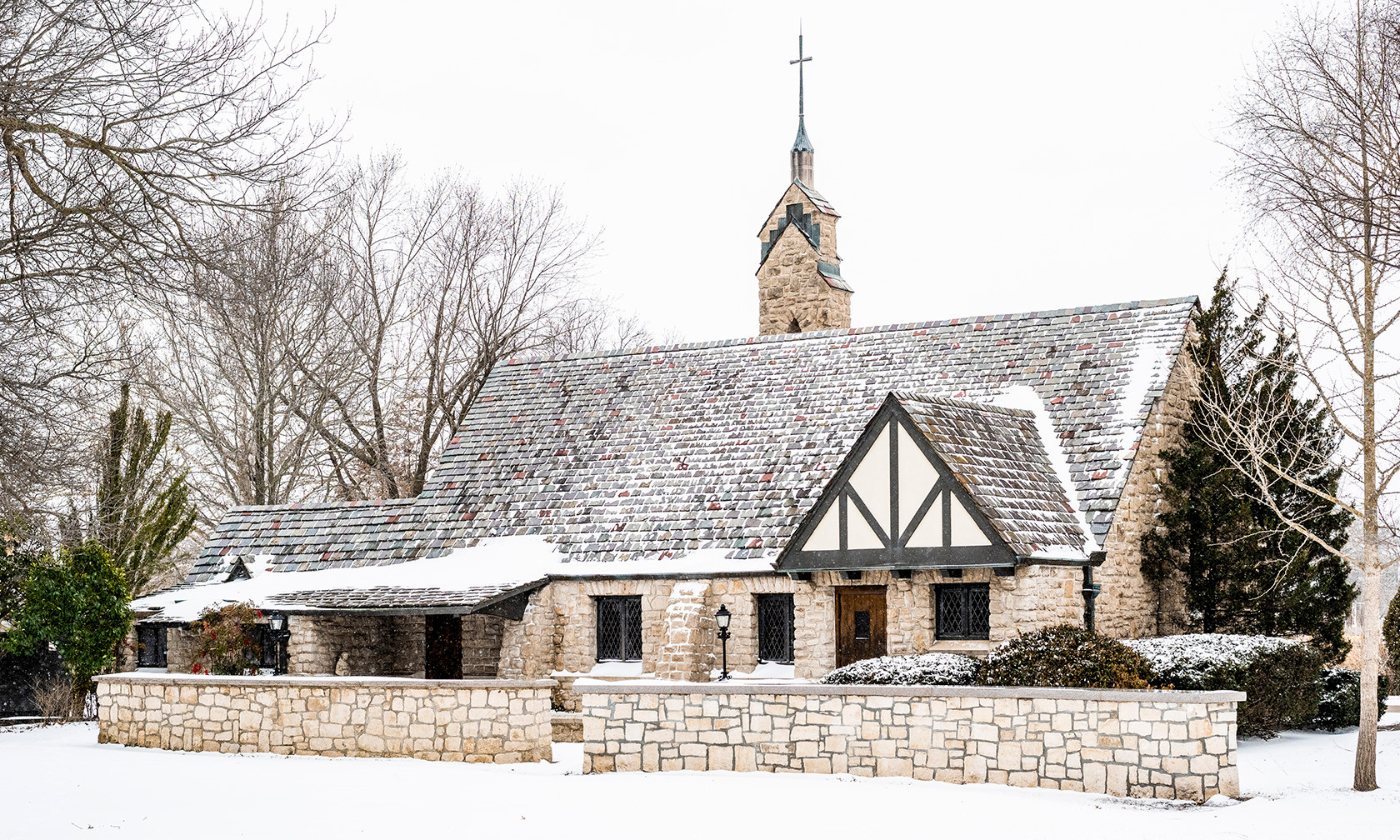 Timmons Chapel in snow