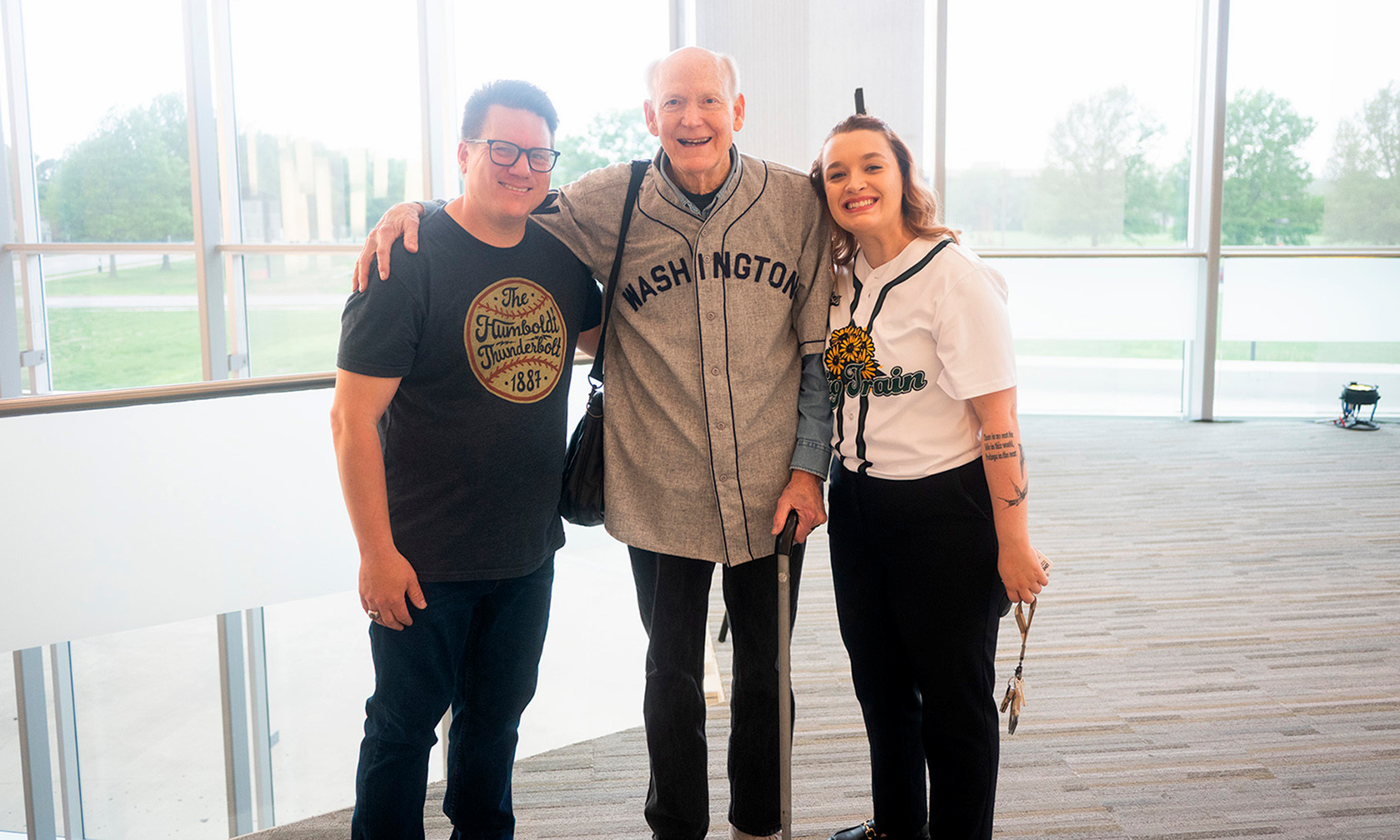 Aaron with Hank Thomas and Allie Utley
