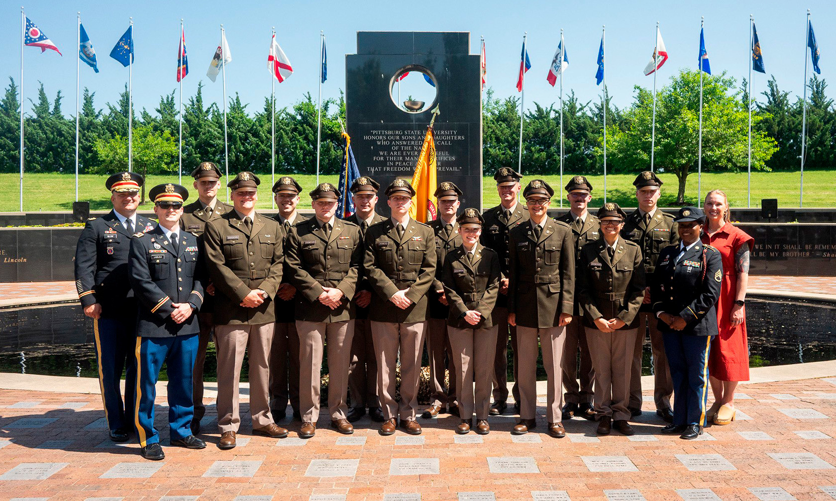 ROTC cadets in uniform
