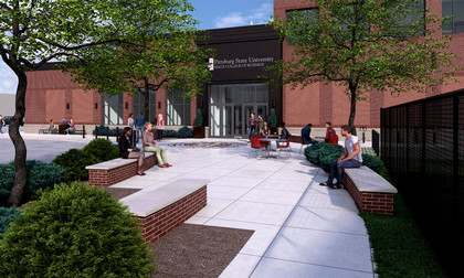 Kelce courtyard illustration