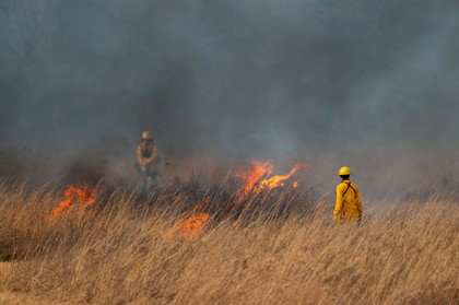 prairie burn flames