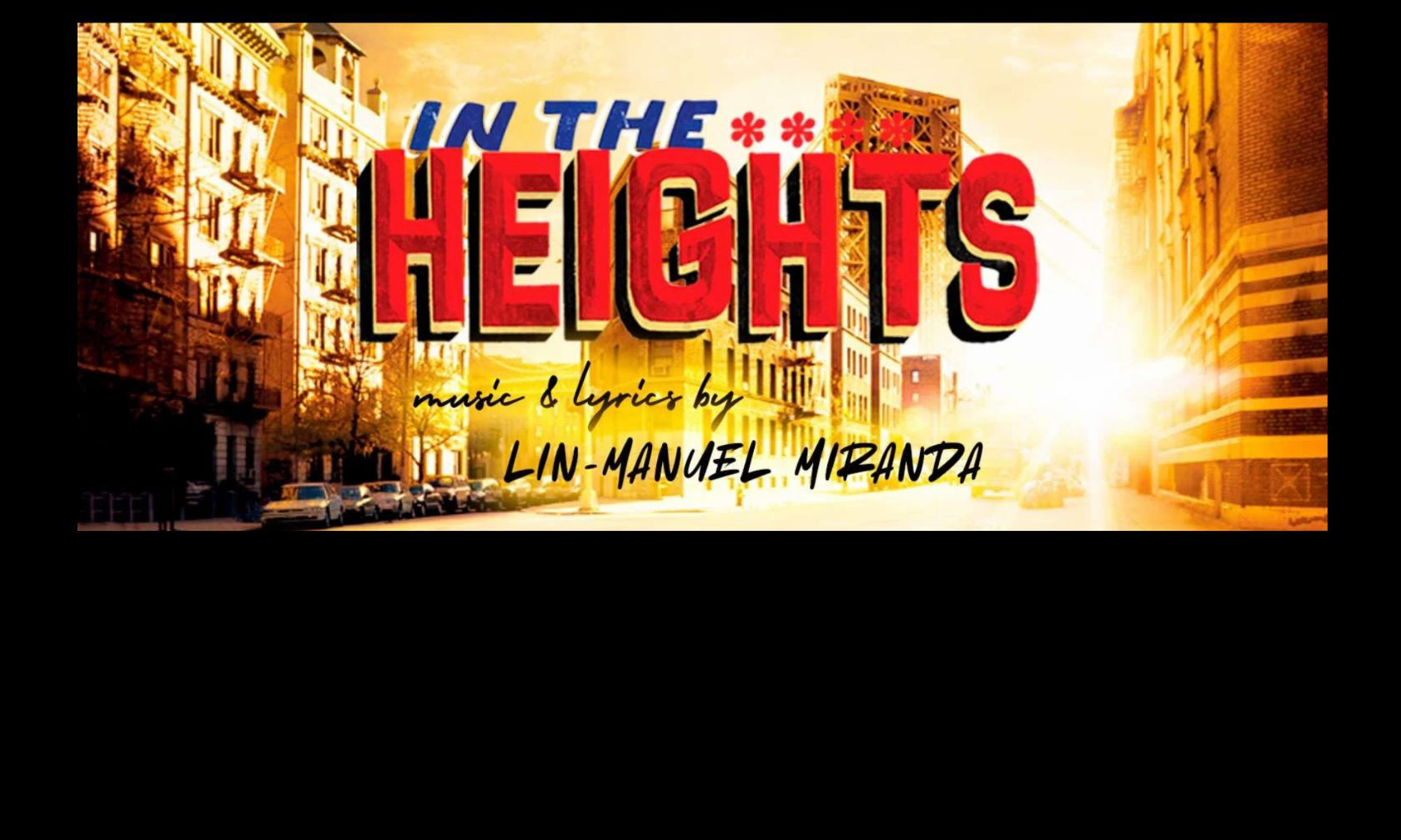 a poster design promoting the hit musical In the Heights