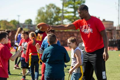 Students 'Fuel Up' With Flag Football