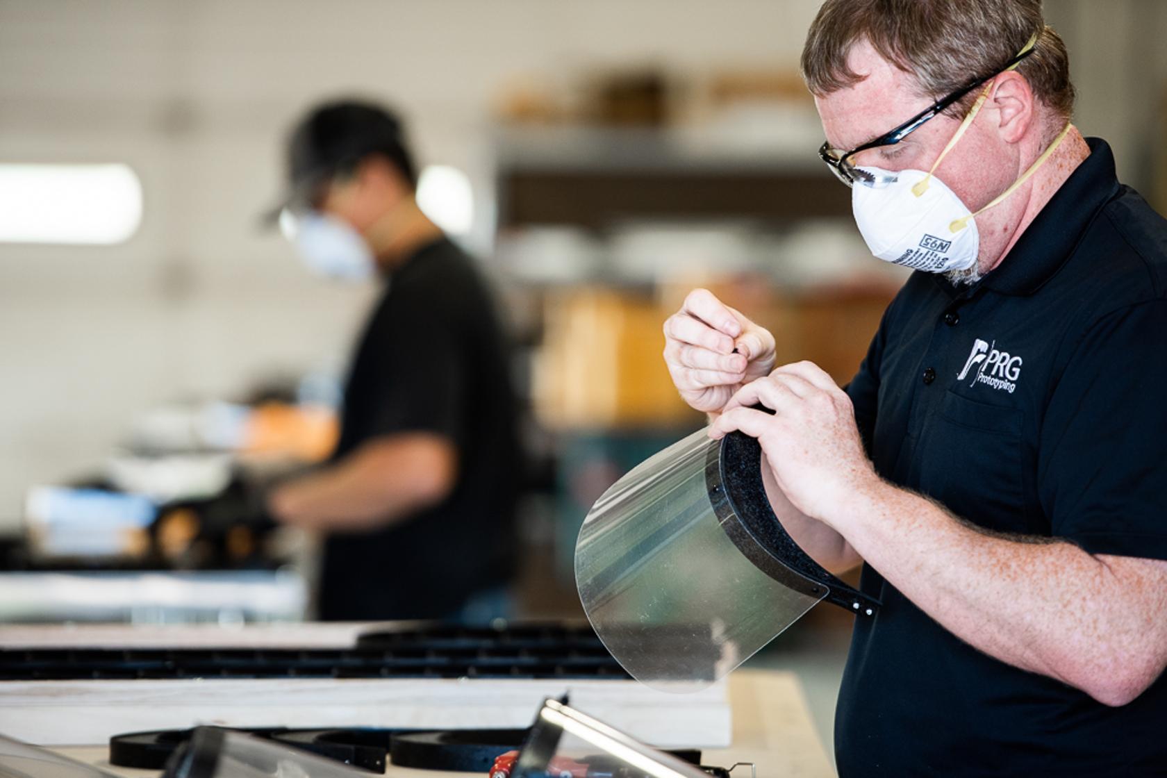 Face shield production